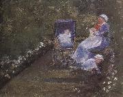 Mary Cassatt At the garden oil painting picture wholesale